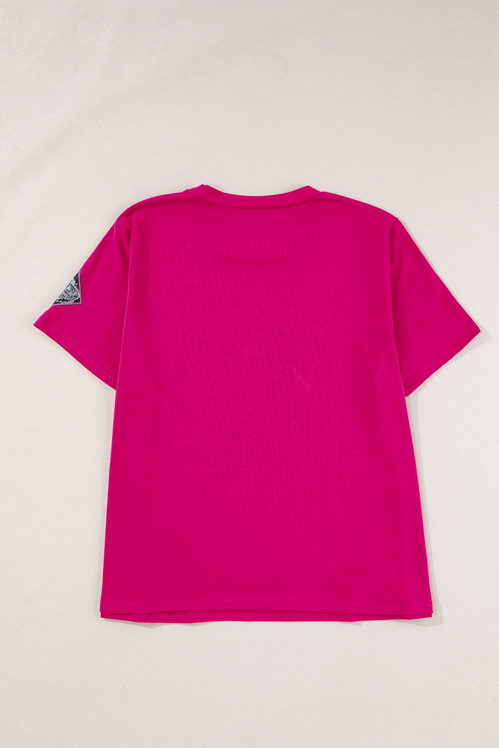 Pitaya Pink Crown Graphic Crew Neck T Shirt