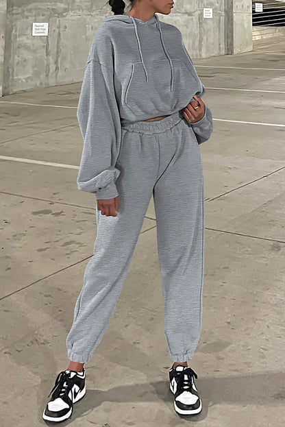 Medium Grey Side Split Drop Shoulder Oversized Sweatshirt