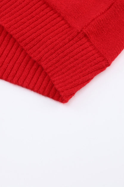 Turtleneck Solid Long Sleeve Knitted Sweater