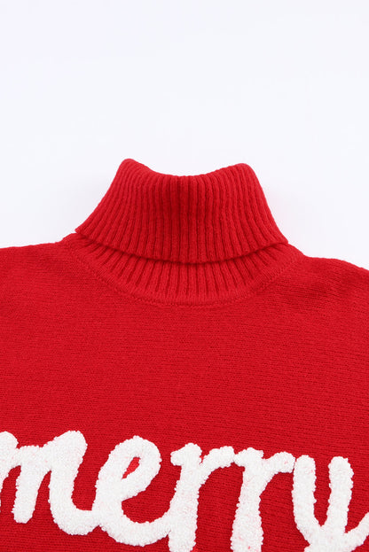 Turtleneck Solid Long Sleeve Knitted Sweater