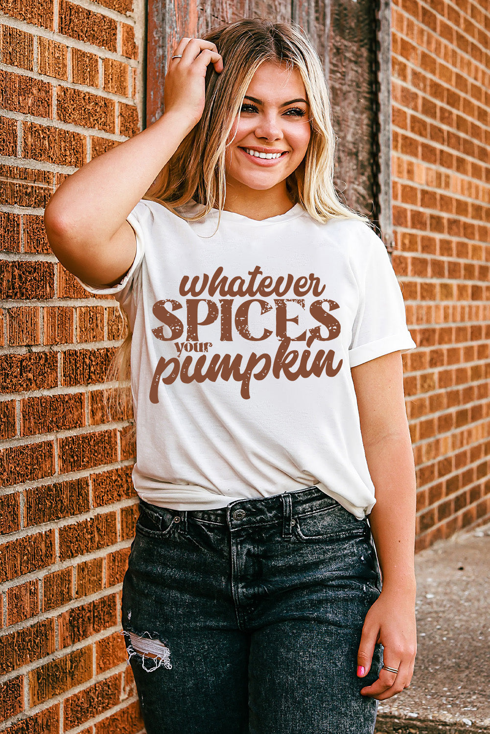 White Whatever Spices Your Pumpkin T-Shirts