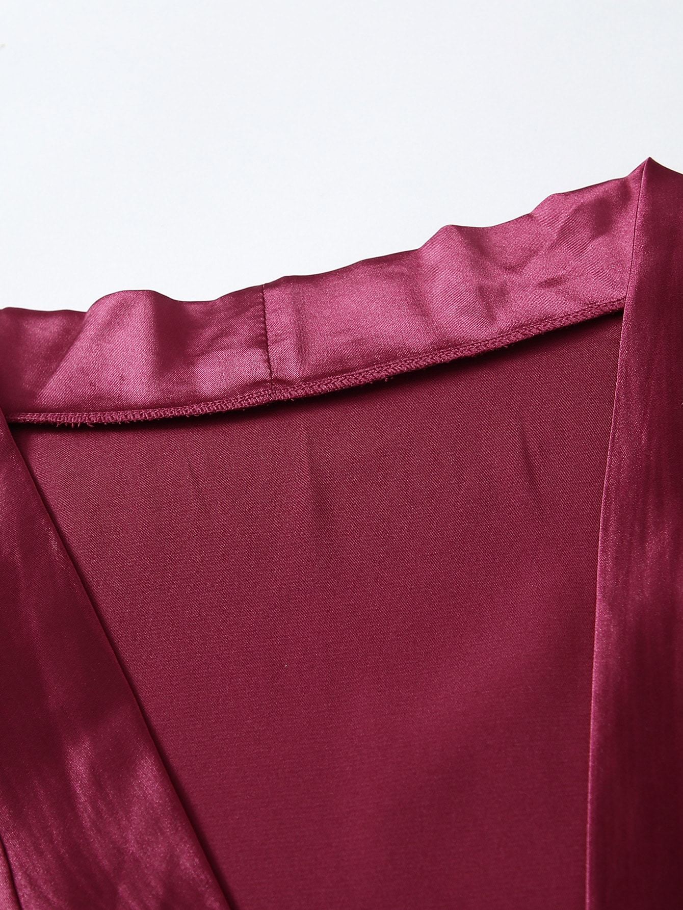 3pack Plus Contrast Lace Satin Lingerie Set & Robe for Women