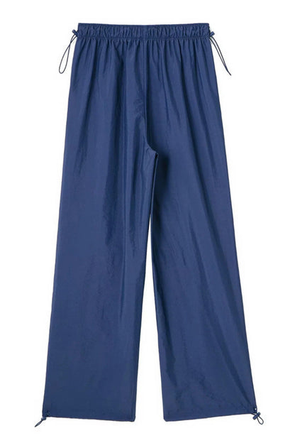 Drawstring Waist Pants with Pockets