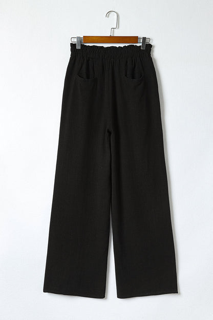 Double Take Elastic Waist Straight Leg Pants with Pockets