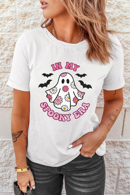 White IN MY SPOOKY ERA Halloween Ghost T-Shirts