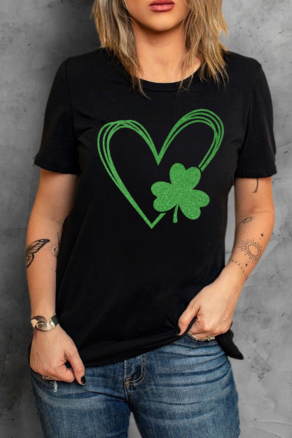 Black Clover Heart Shaped T-Shirts