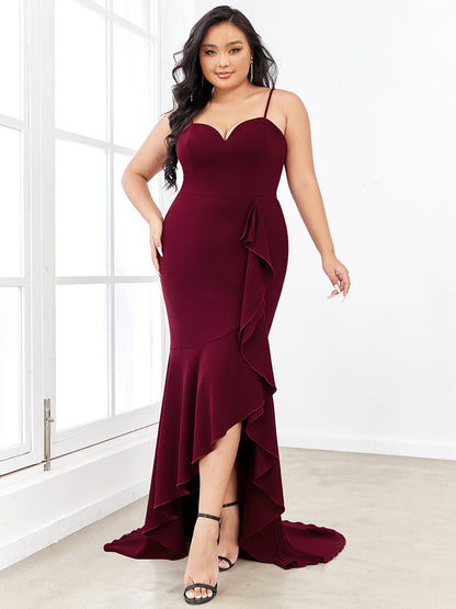 Plus Size Sleeveless Fishtail Wholesale Evening Dresses with Sweetheart Neckline