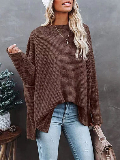 Cozy Off-Shoulder Knit Pullover Sweater