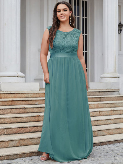 Wholesale Plus Size Fahion Bridesmaid Dresses with Lace