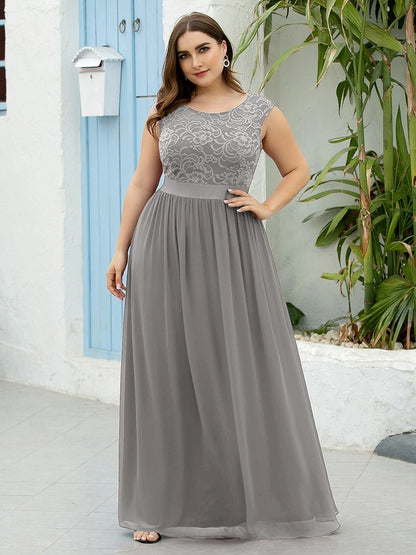 Wholesale Plus Size Fahion Bridesmaid Dresses with Lace