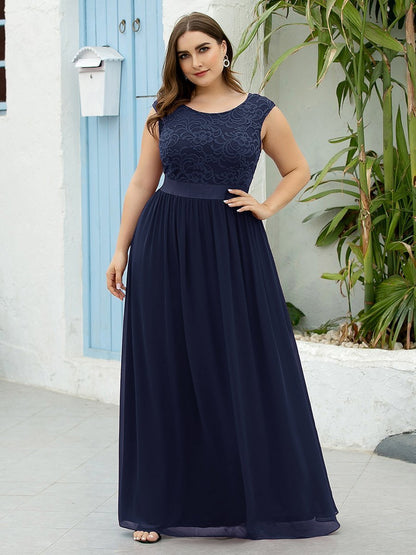 Wholesale Plus Size Fahion Bridesmaid Dresses with Lace