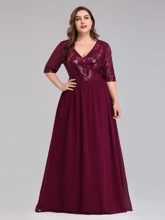 Mother of Bridesmaids - Mother of Bride/Groom Wholesale  Dresses with Half Sleeve - MsDressly