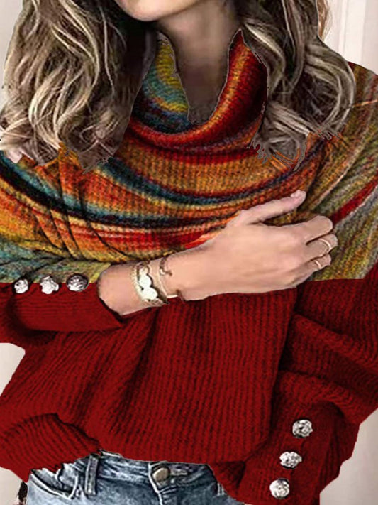 A Turtleneck Pullover for Women