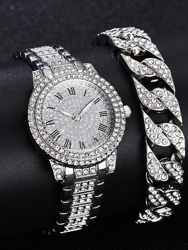 Diamond Women Watches Gold Watch Ladies Wrist Watches Luxury Brand Rhinestone Women's Bracelet Watches Female Relogio Feminino - LuckyFash™