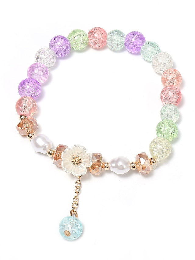 Toddler / Baby Girls' Active / Sweet Casual / Daily Floral Floral Style Bracelet Colorful / White / Pink One-Size - LuckyFash™