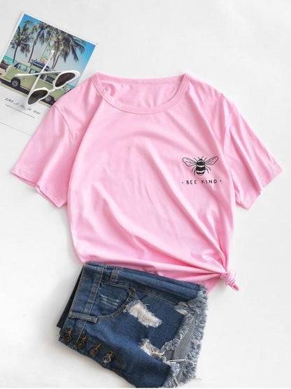 Basic Bee Kind Graphic T-shirt for Women