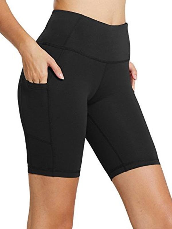 BASICS Plus High Waist Biker Shorts - LuckyFash™