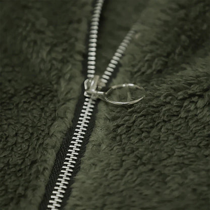Women's Plus Size Teddy Coat Animal Casual Long Sleeve V Wire Regular Fall Winter Green Pink Dark Gray L XL XXL 3XL 4XL