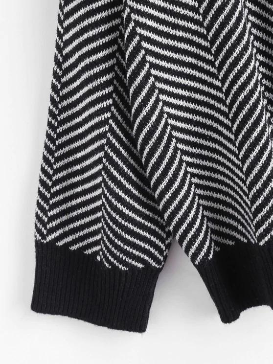 Button Up Stripes Oversized Cardigan - LuckyFash™