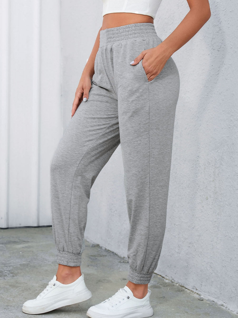 Chic Zipper Pocket Casual Trousers