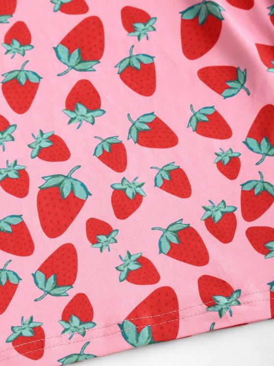 Cami Strawberry Print Bodycon Dress - LuckyFash™