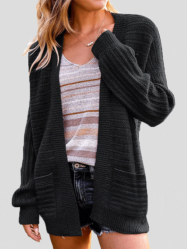 MsDressly Cardigans Casual Pocket Long Sleeve Knit Cardigan CAR2209131255BLAS