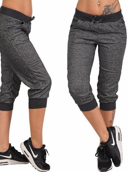 Casual Ladies Cropped Trousers for Women