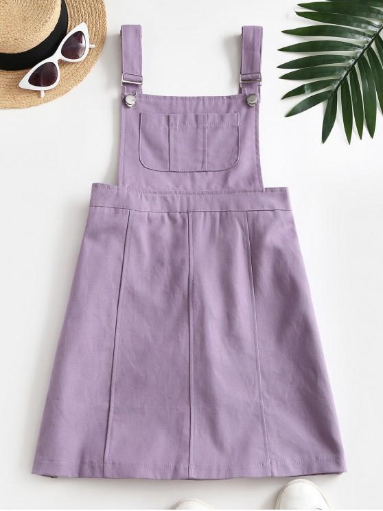 Casual Pockets Overalls Mini Dress for Women