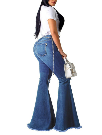 Casual Stretch Skinny Denim Flared Pants - LuckyFash™