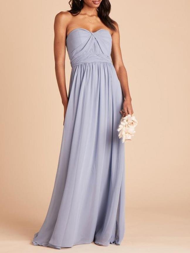 Chiffon Convertible Bridesmaid Maxi Dress - LuckyFash™