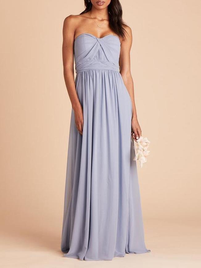 Chiffon Convertible Bridesmaid Maxi Dress - LuckyFash™