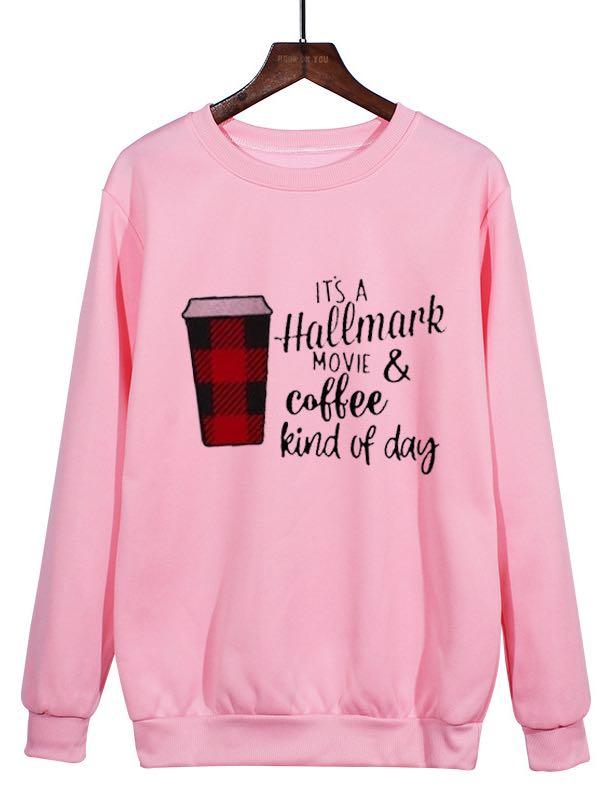 Coffee Print Heart Sweatshirt - LuckyFash™