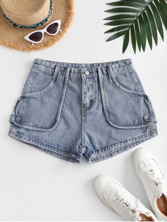 Cotton Jean Shorts for Women