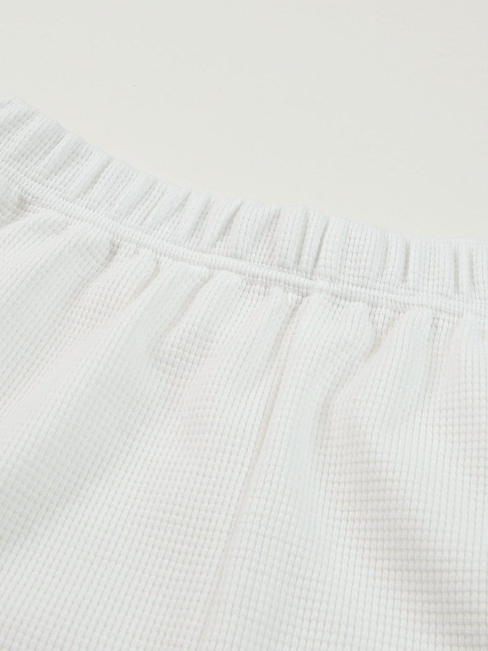 Cozy White Ribbed Zip-Up Sweater and High Waist Shorts Ensemble