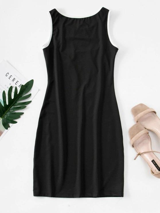 Cutout Binding Bodycon Tank Dress - LuckyFash™