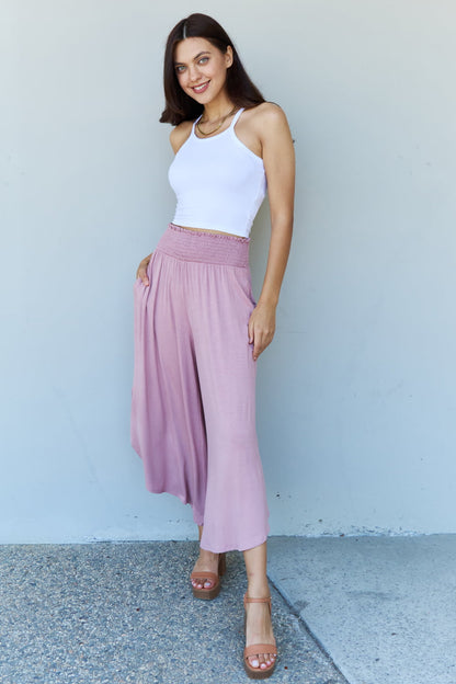 ODDI Full Size Wide Leg Palazzo Pants in Lavender