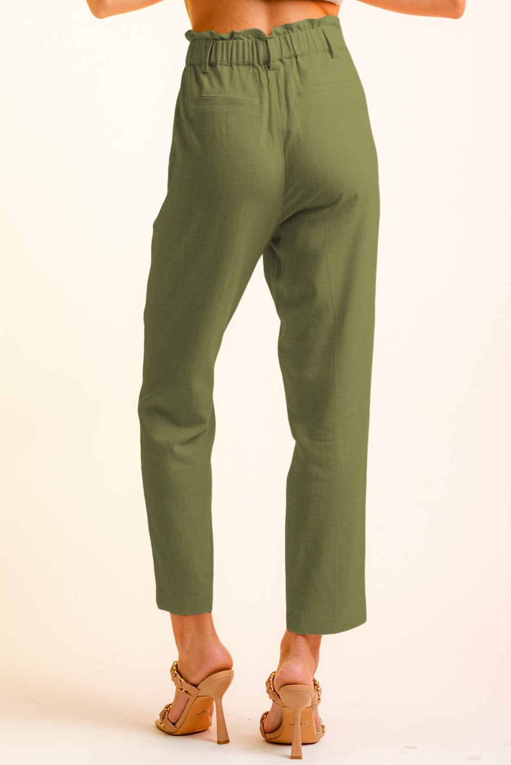 Side Button Long Pants