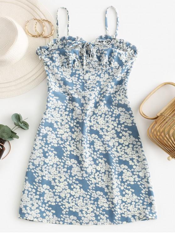 Ditsy Floral Smocked Frilled Cami Summer Dress - LuckyFash™