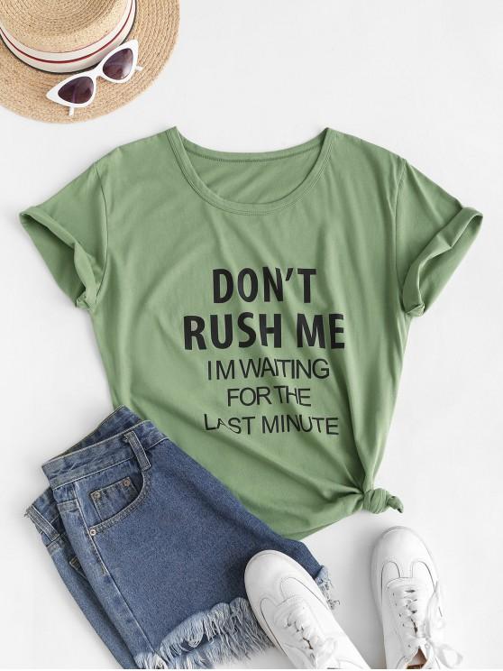 Don - LuckyFash™t Rush Me Short Sleeve T-shirt - LuckyFash™