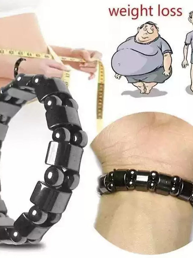 Weight Loss Slimming Anklet Bracelet Magnetic Therapy Colorful Gallstone Hematite Chain Stimulating Acupoints Slim Fat Bracelet - LuckyFash™