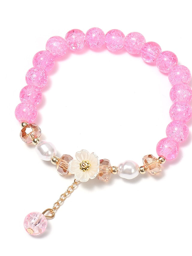 Toddler / Baby Girls' Active / Sweet Casual / Daily Floral Floral Style Bracelet Colorful / White / Pink One-Size