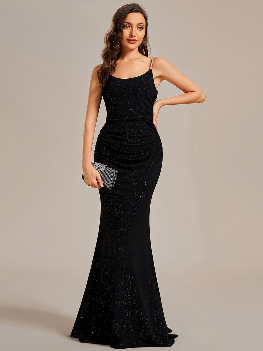 Elegant Mermaid Evening Gowns with Spaghetti Straps