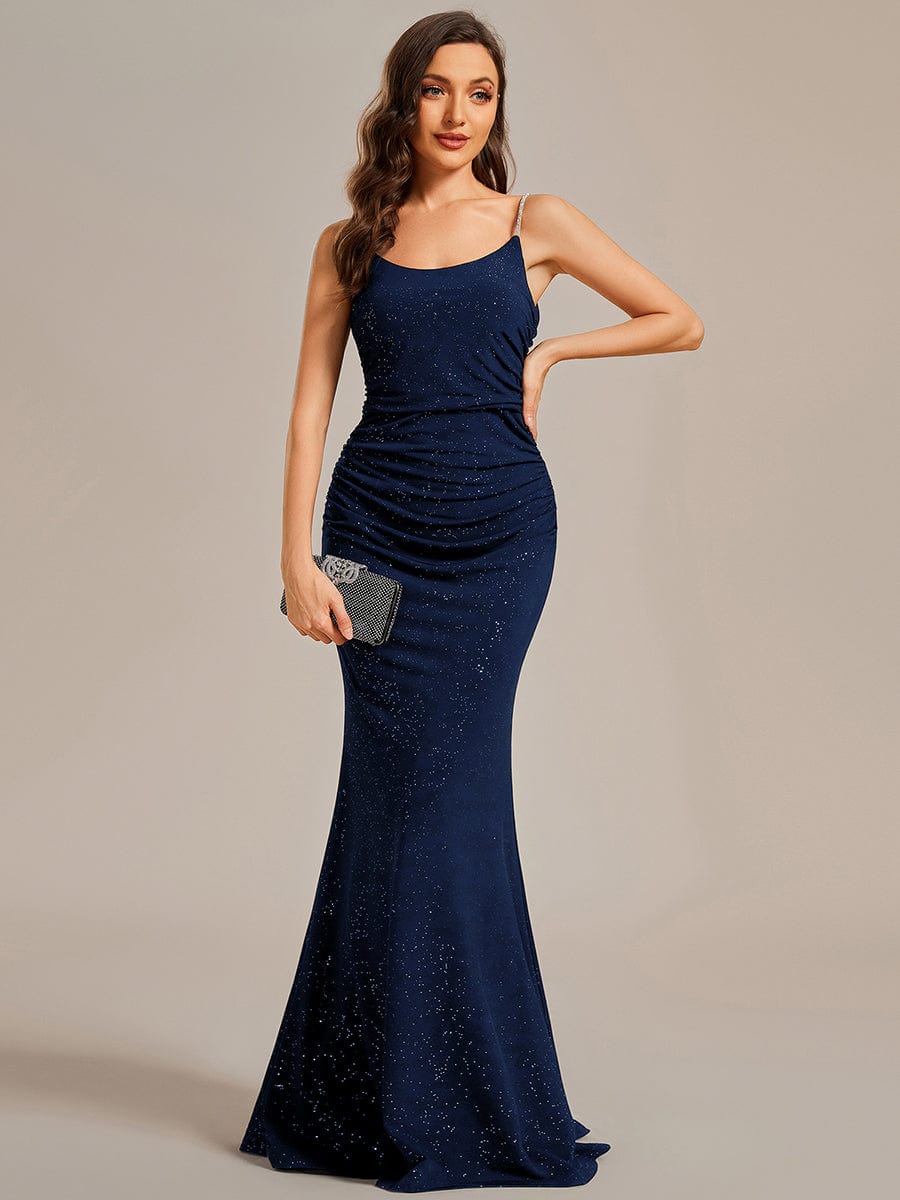 Elegant Mermaid Evening Gowns with Spaghetti Straps