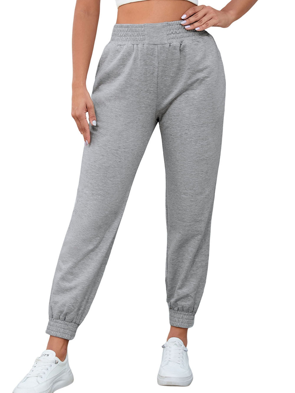 Chic Zipper Pocket Casual Trousers