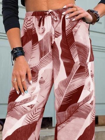 Fashion Printed Casual Wide-leg Pants