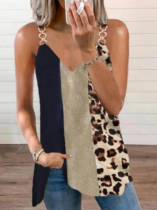 Fashion Printed Strapless Camisole Vest TAN2107201299BROS Brown / S