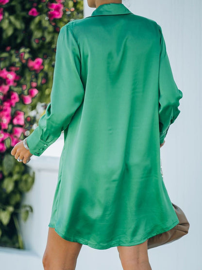 Fashion V-neck Long Sleeve Dress