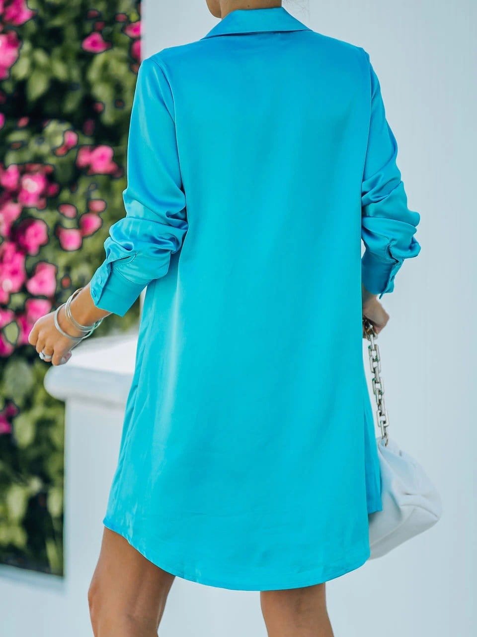 Fashion V-neck Long Sleeve Dress