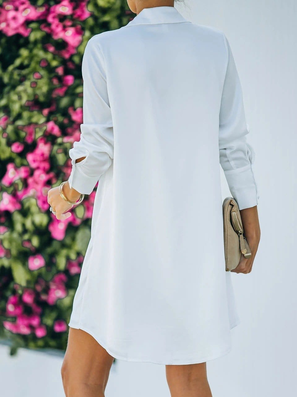 Fashion V-neck Long Sleeve Dress