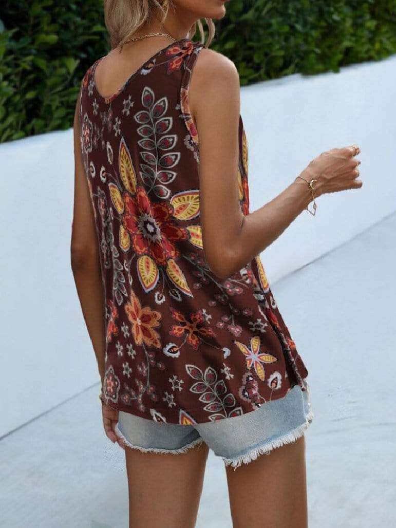 Fashion V-neck Print Camisole